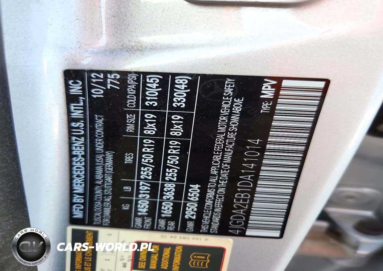 2013 Mercedes-Benz Ml 350 Bluetec VIN:4JGDA2EB1DA141014 - 12