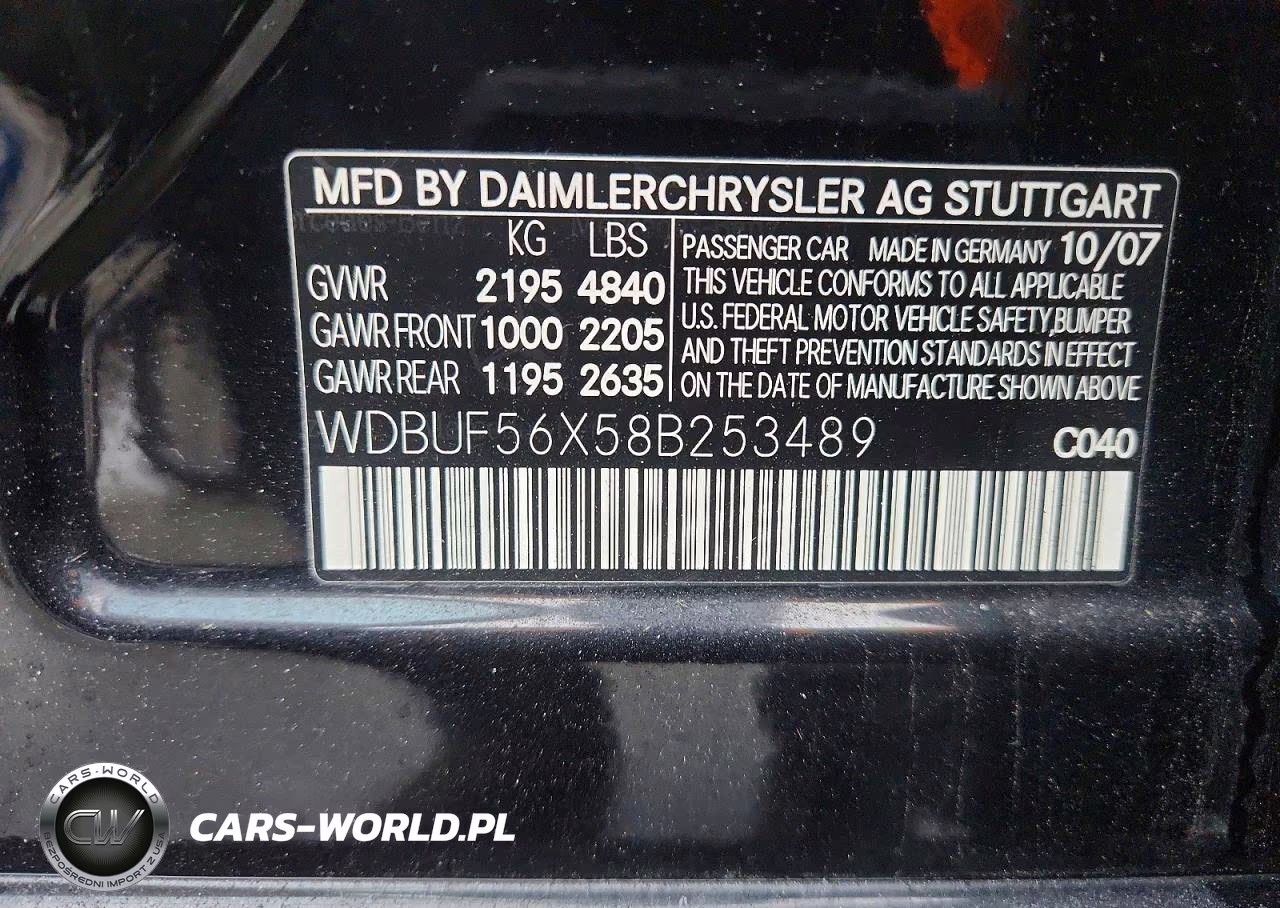 2008 Mercedes-Benz E 350 VIN:WDBUF56X58B253489 - 12