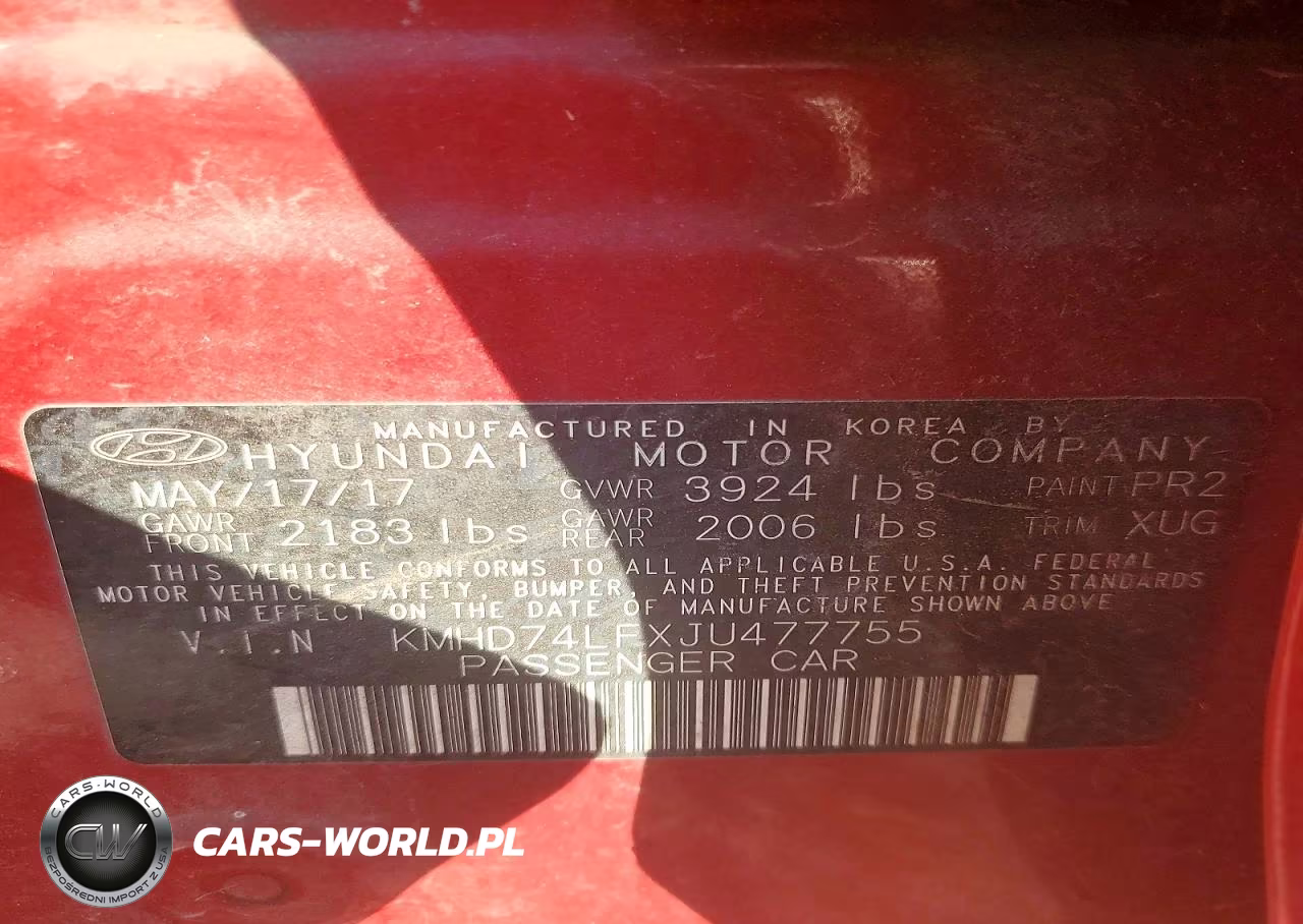 2018 Hyundai Elantra Se VIN:KMHD74LFXJU477755 - 12