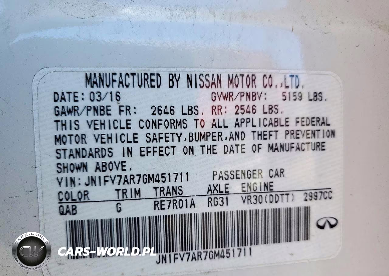 2016 Infiniti Q50 Red Sport 400 VIN:JN1FV7AR7GM451711 - 12