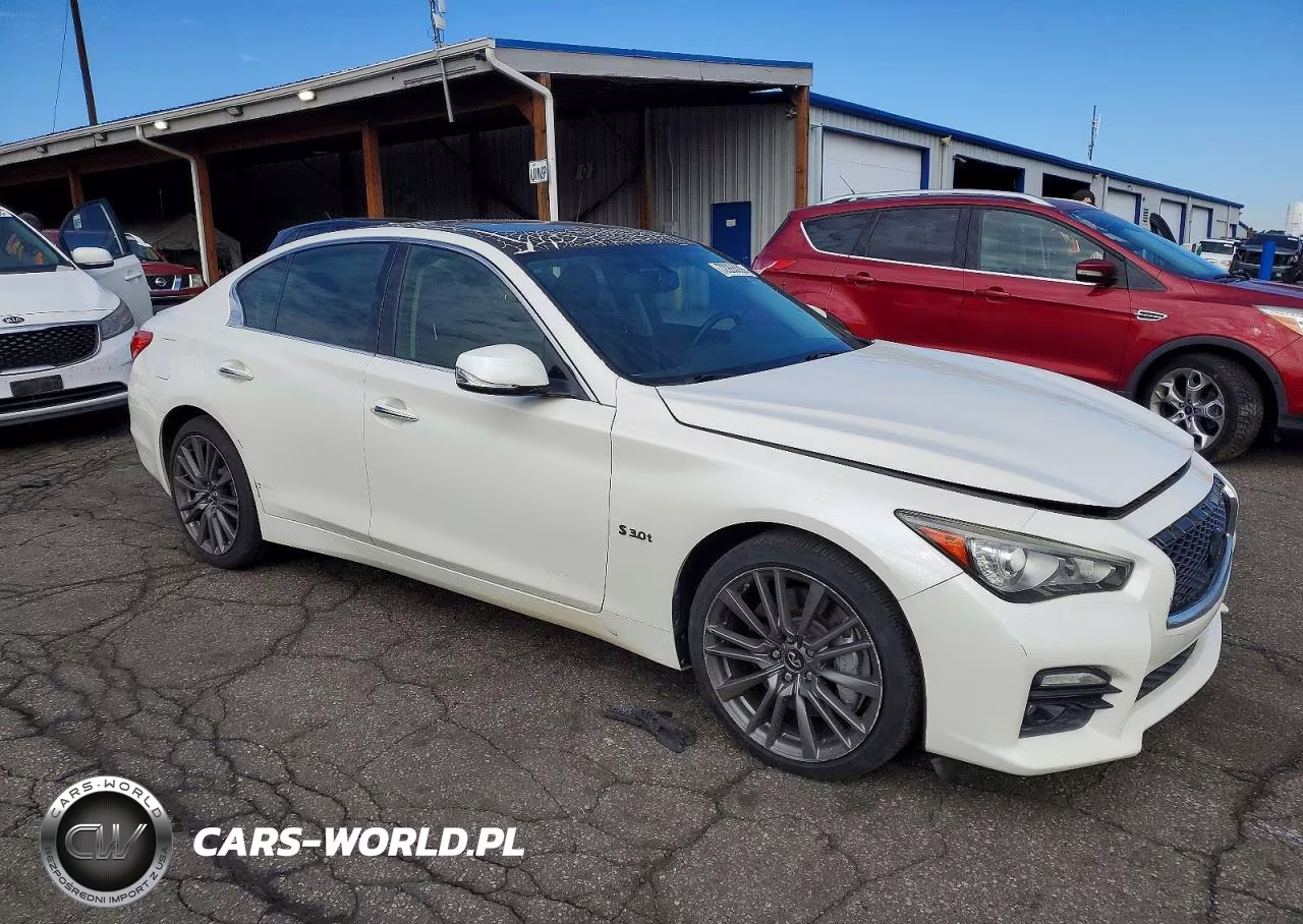 2016 Infiniti Q50 Red Sport 400 VIN:JN1FV7AR7GM451711 - 4
