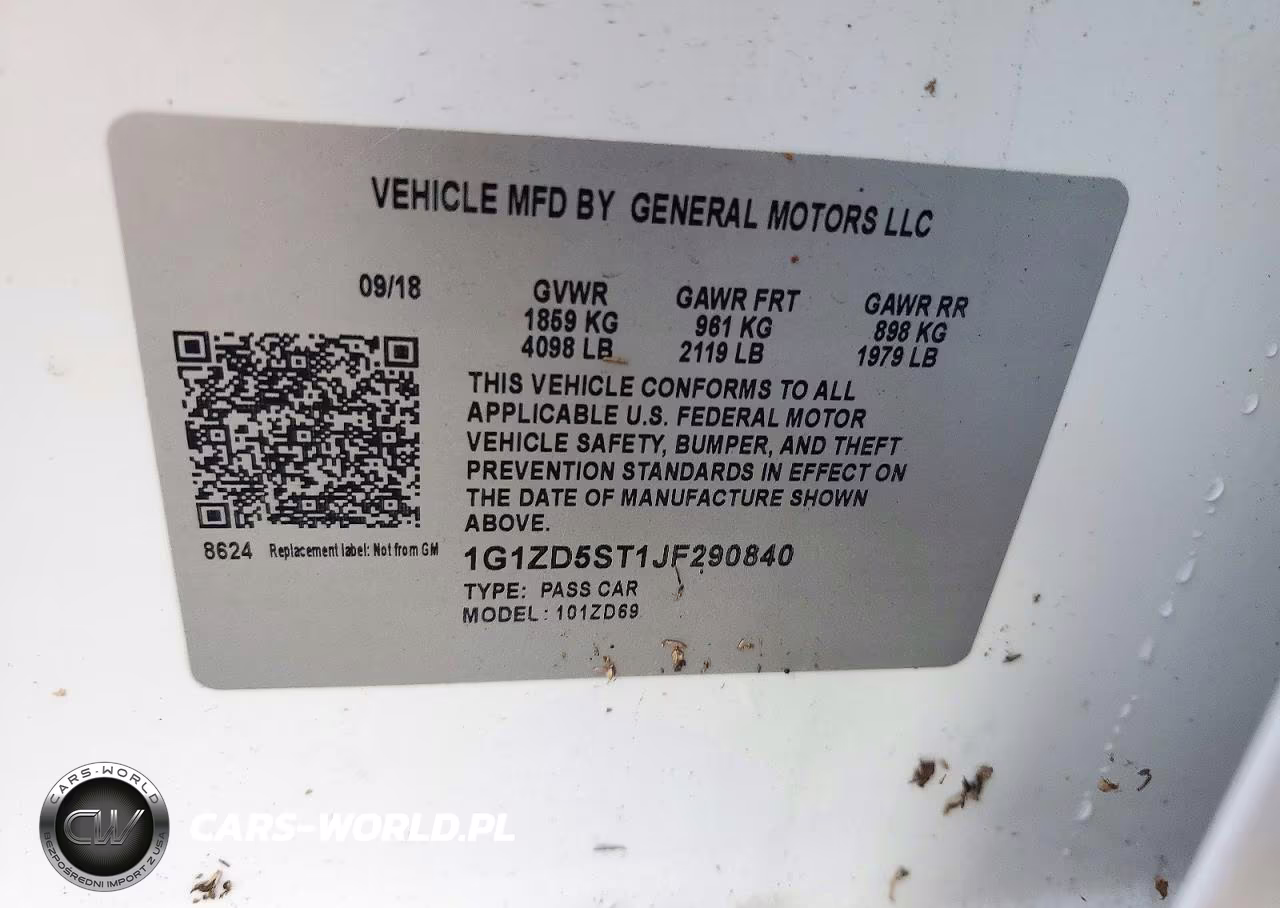 2018 Chevrolet Malibu Lt VIN:1G1ZD5ST1JF290840 - 12