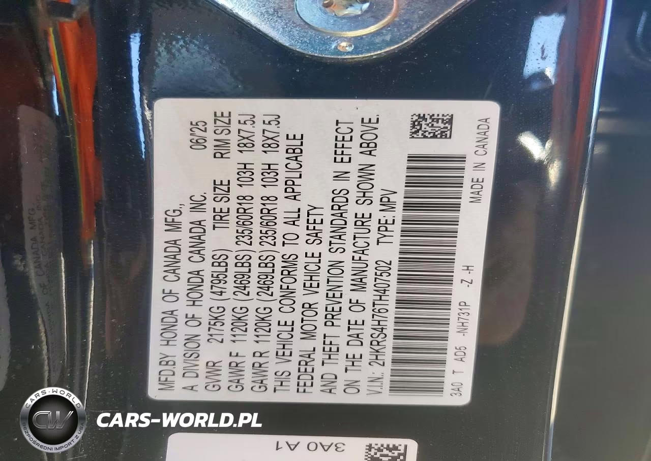 2026 Honda Cr-V Exl VIN:2HKRS4H76TH407502 - 13