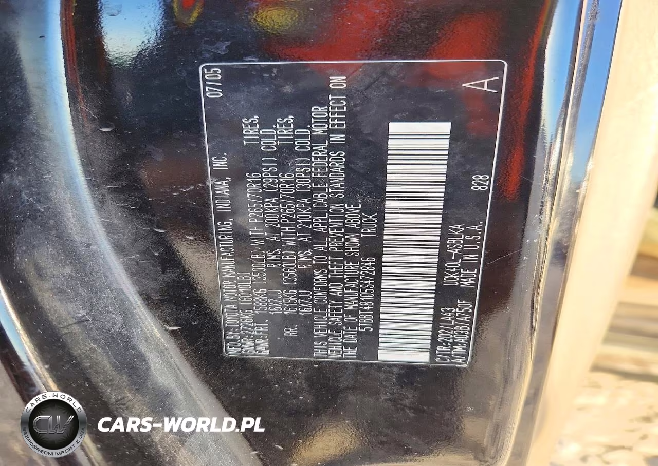 2005 Toyota Tundra Access Cab Limited VIN:5TBBT48105S472846 - 12