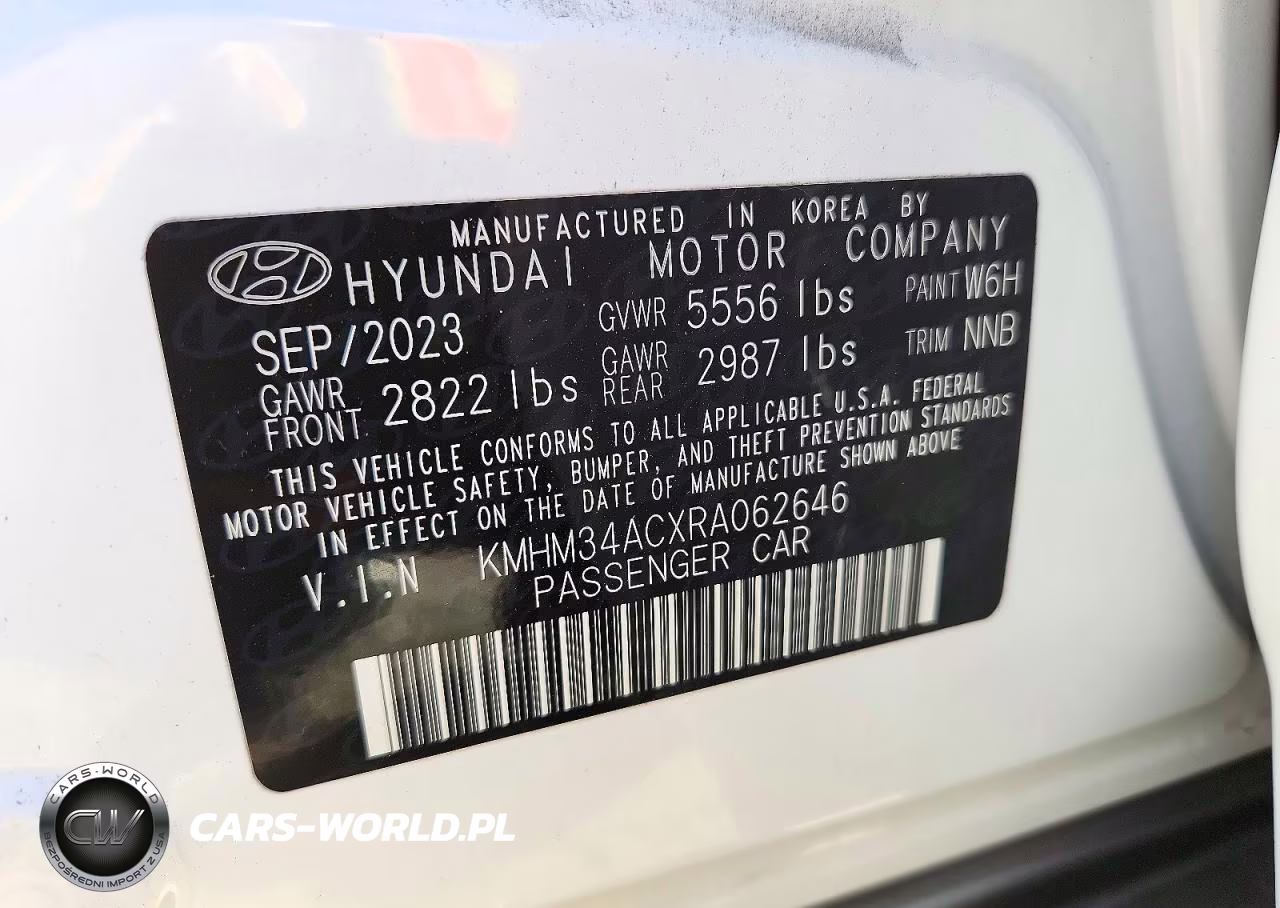 2024 Hyundai Ioniq 6 Sel VIN:KMHM34ACXRA062646 - 12