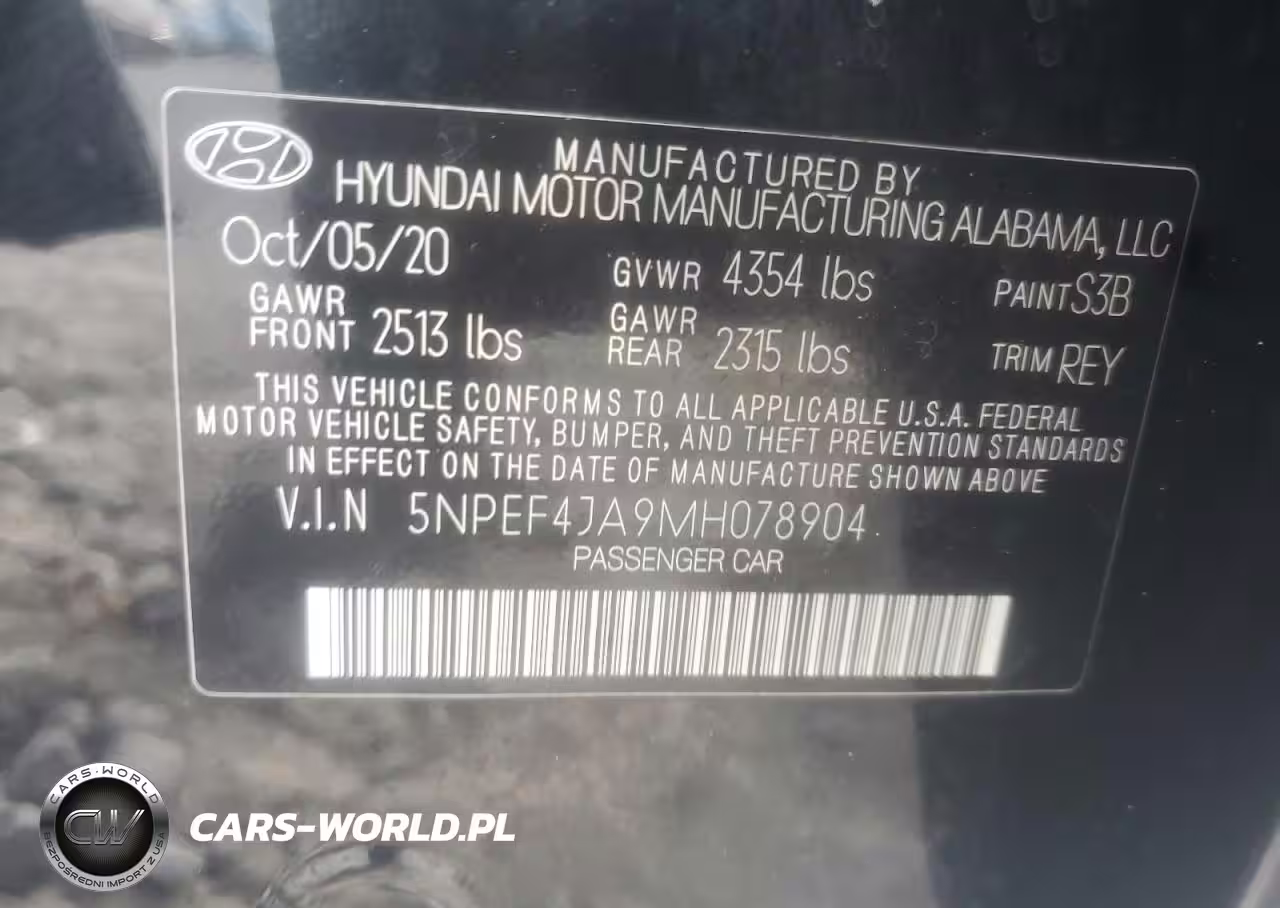 2021 Hyundai Sonata Sel VIN:5NPEF4JA9MH078904 - 12