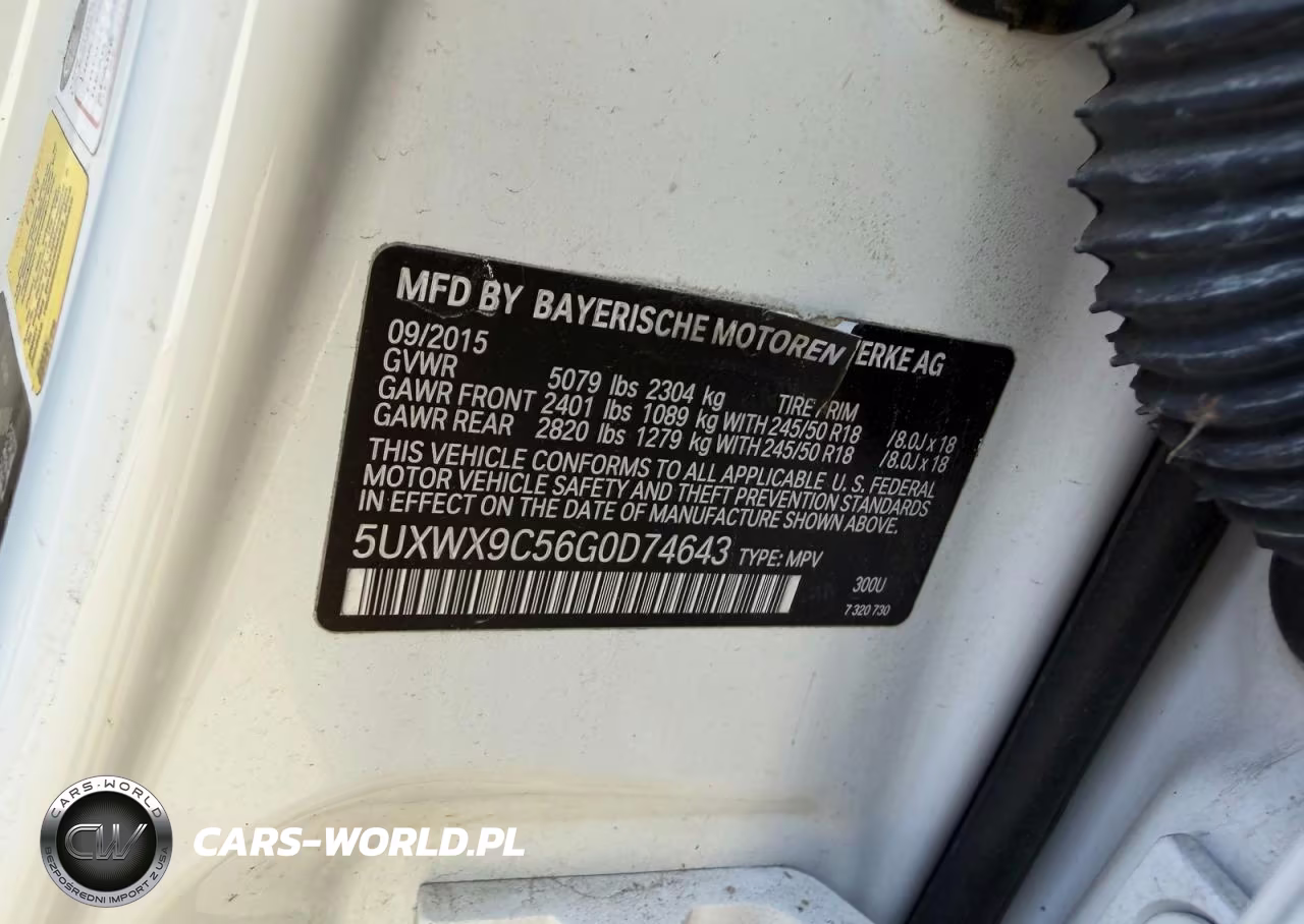2016 BMW X3 xDrive28I VIN:5UXWX9C56G0D74643 - 10