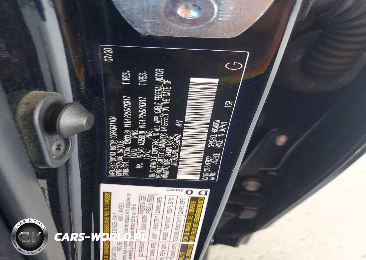 2020 Toyota 4Runner Sr5 VIN:JTEZU5JR1L5226962 - 13