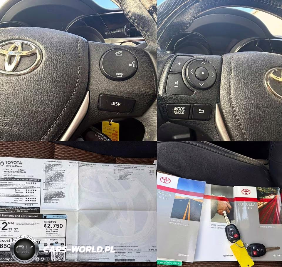 2015 Toyota Corolla S Plus VIN:5YFBURHE7FP224494 - 12