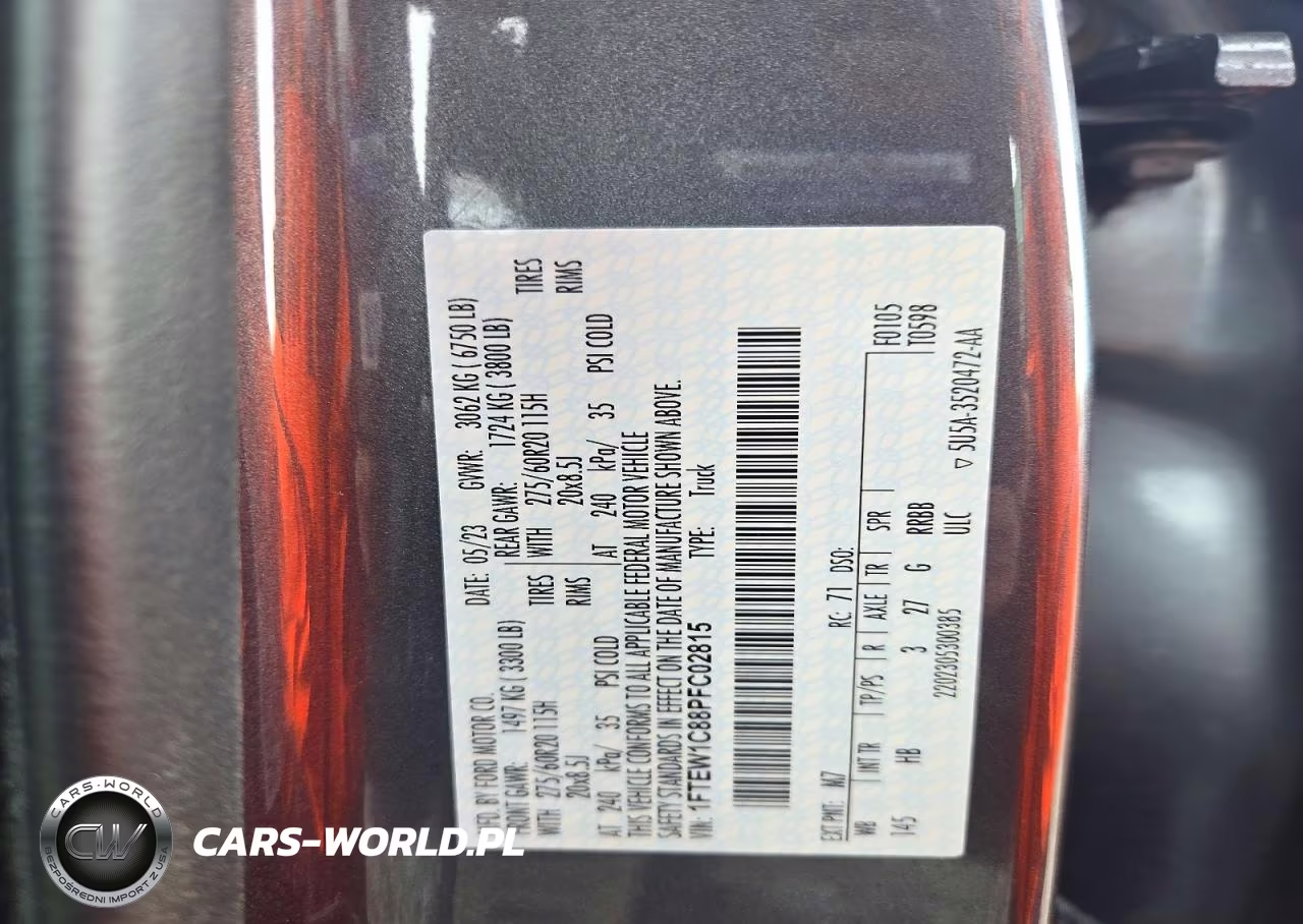 2023 Ford F150 Supercrew VIN:1FTEW1C88PFC02815 - 12