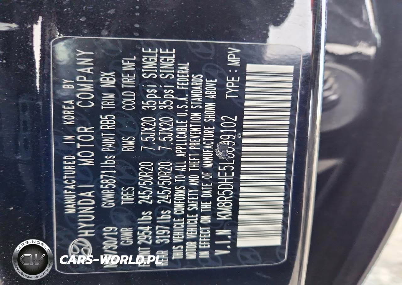2020 Hyundai Palisade Limited VIN:KM8R5DHE5LU099102 - 13