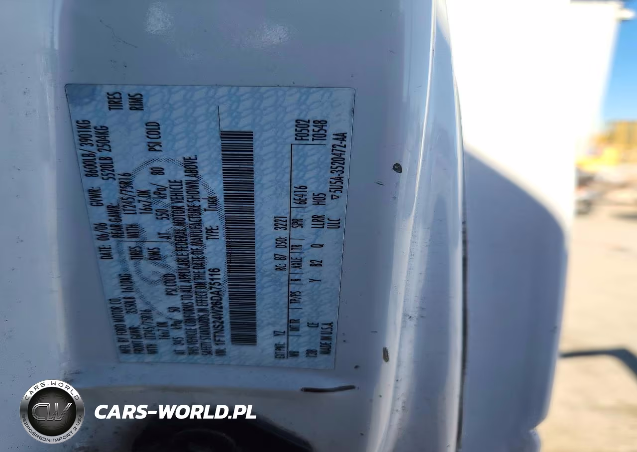 2006 Ford Econoline E250 Van VIN:1FTNS24W26DA75116 - 12