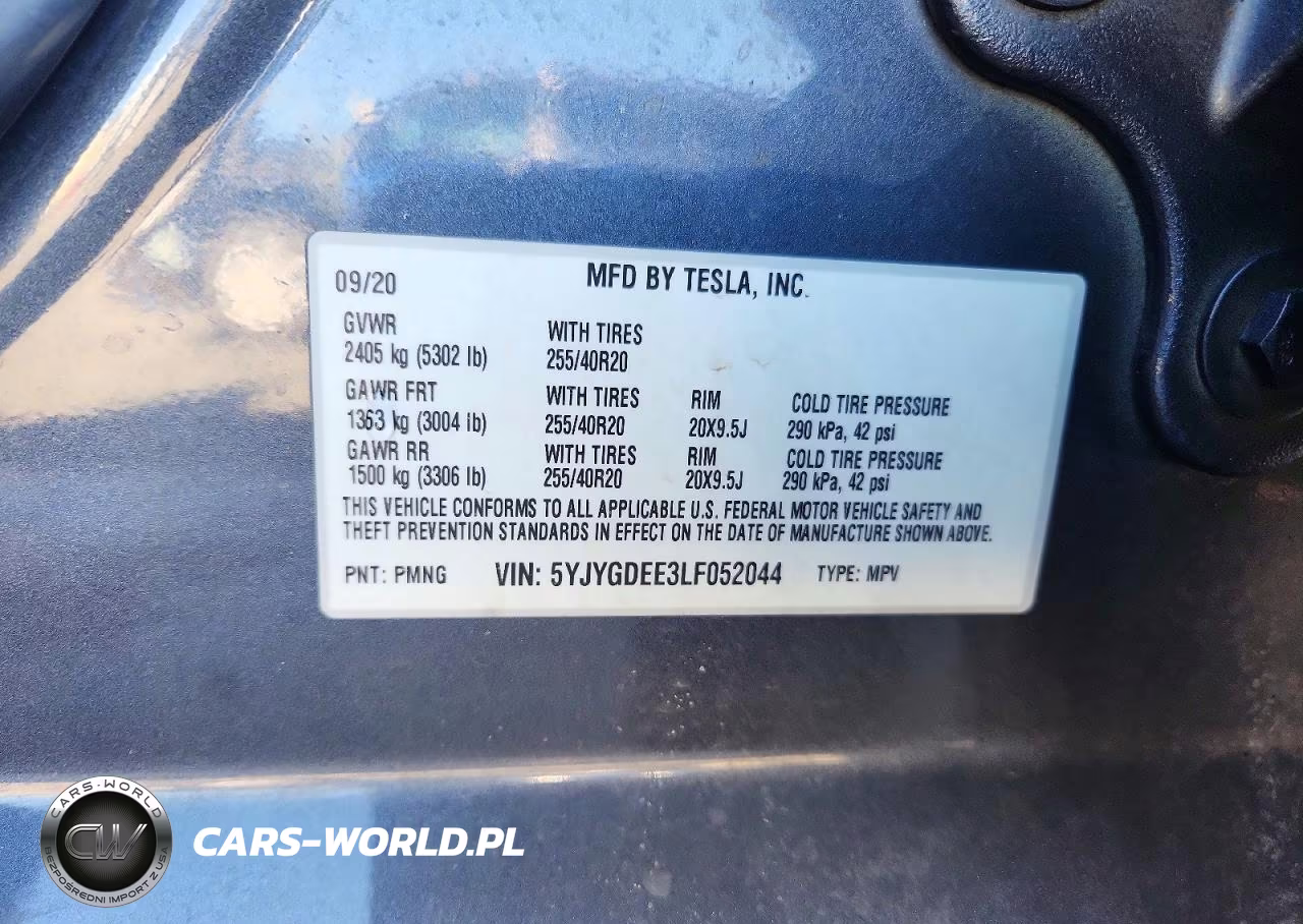 2020 Tesla Model Y VIN:5YJYGDEE3LF052044 - 12