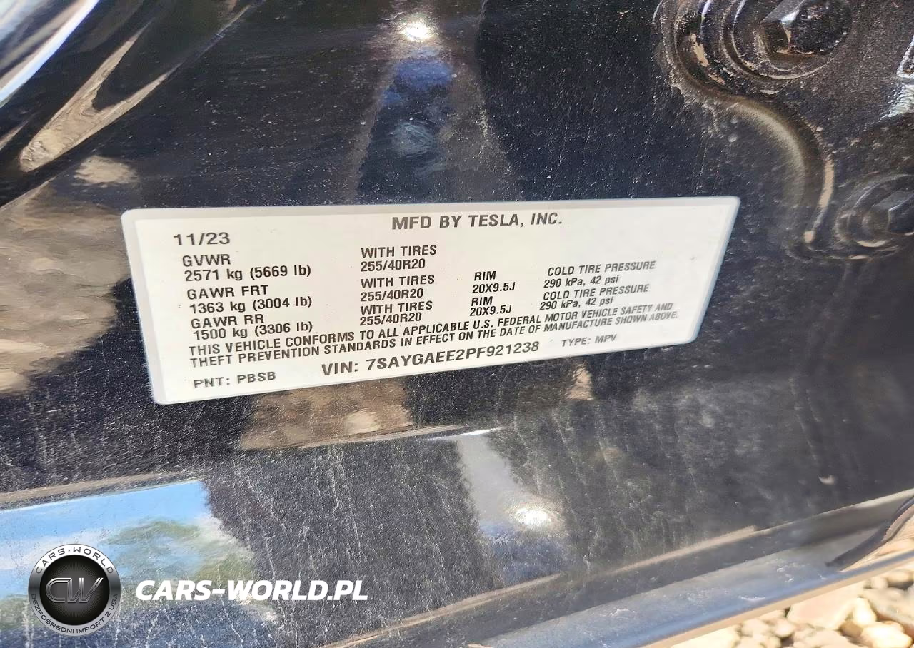 2023 Tesla Model Y VIN:7SAYGAEE2PF921238 - 12