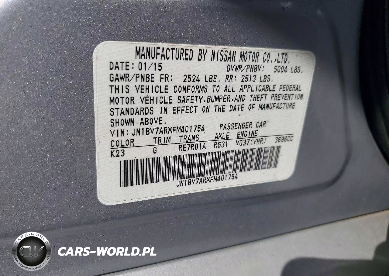 2015 Infiniti Q50 Premium VIN:JN1BV7ARXFM401754 - 12