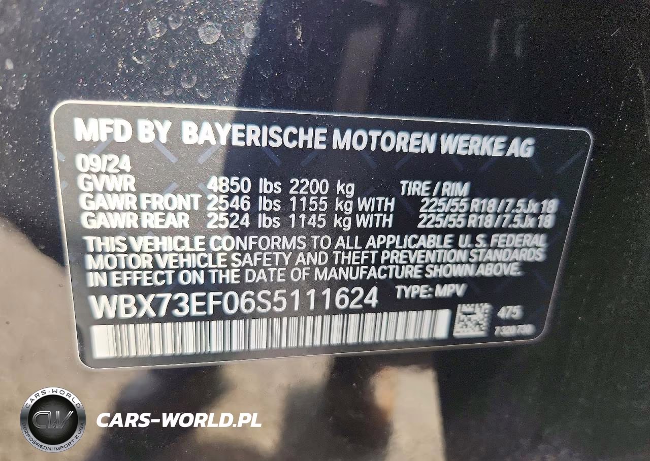 2025 BMW X1 xDrive28I VIN:WBX73EF06S5111624 - 14