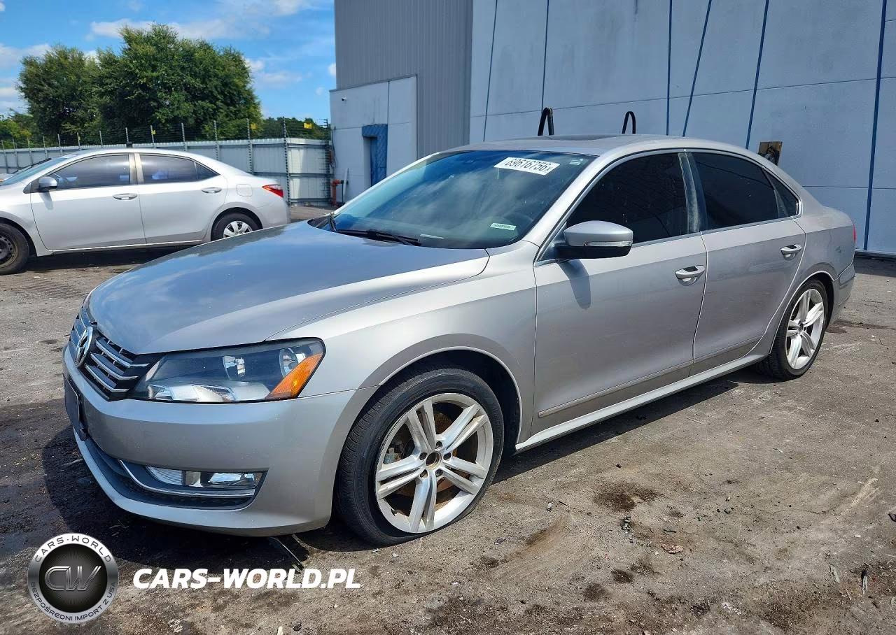 2012 Volkswagen Passat Se VIN:1VWBN7A36CC108912 - 1