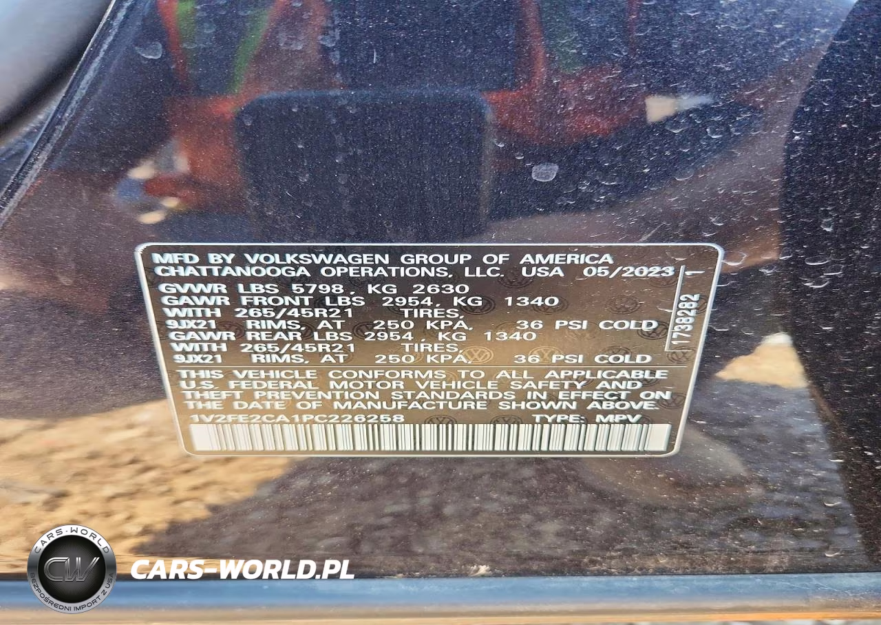 2023 Volkswagen Atlas Cross Sport Sel Premium R-Line VIN:1V2FE2CA1PC226258 - 13