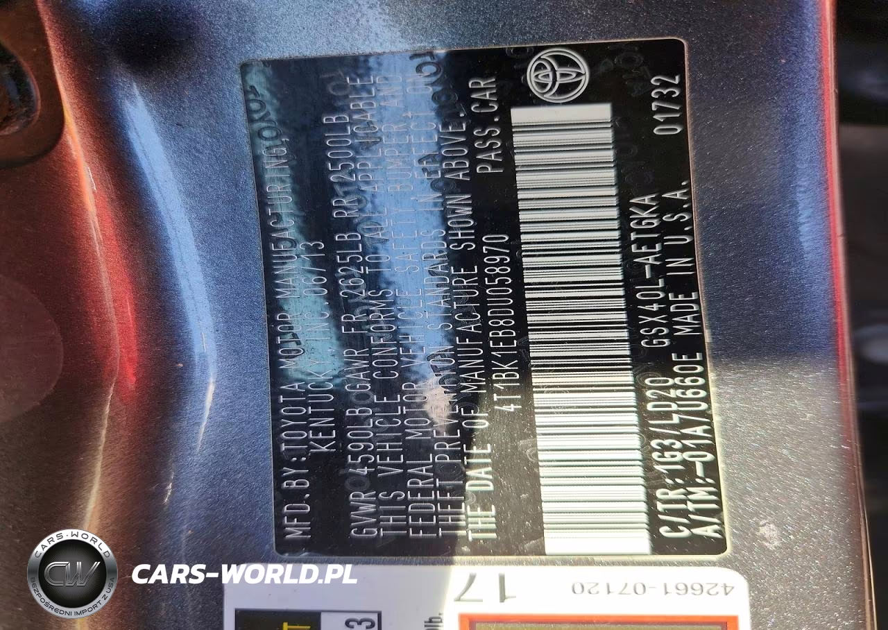 2013 Toyota Avalon Xle VIN:4T1BK1EB8DU058970 - 12