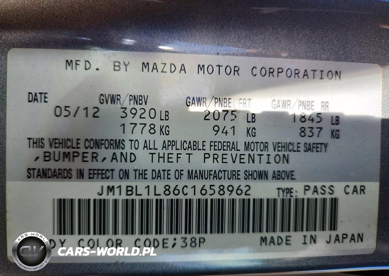 2012 Mazda 3 I VIN:JM1BL1L86C1658962 - 12