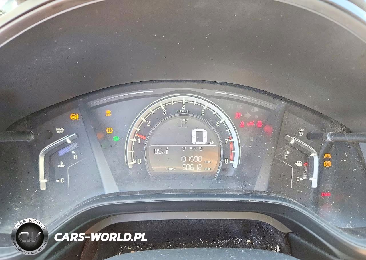 2019 Honda Cr-V Lx VIN:5J6RW5H38KL002396 - 9