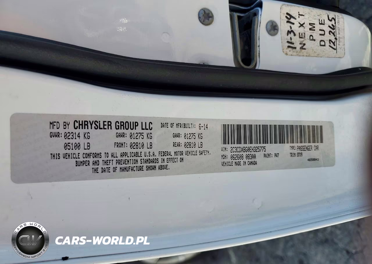 2014 Dodge Charger Se VIN:2C3CDXBG0EH325775 - 12