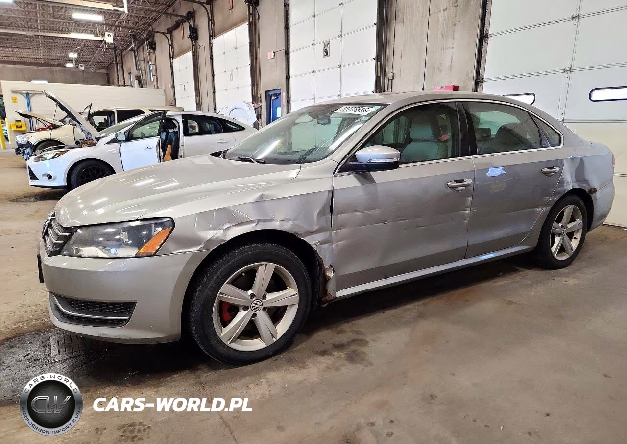 2013 Volkswagen Passat Se VIN:1VWBN7A32DC025639 - 1