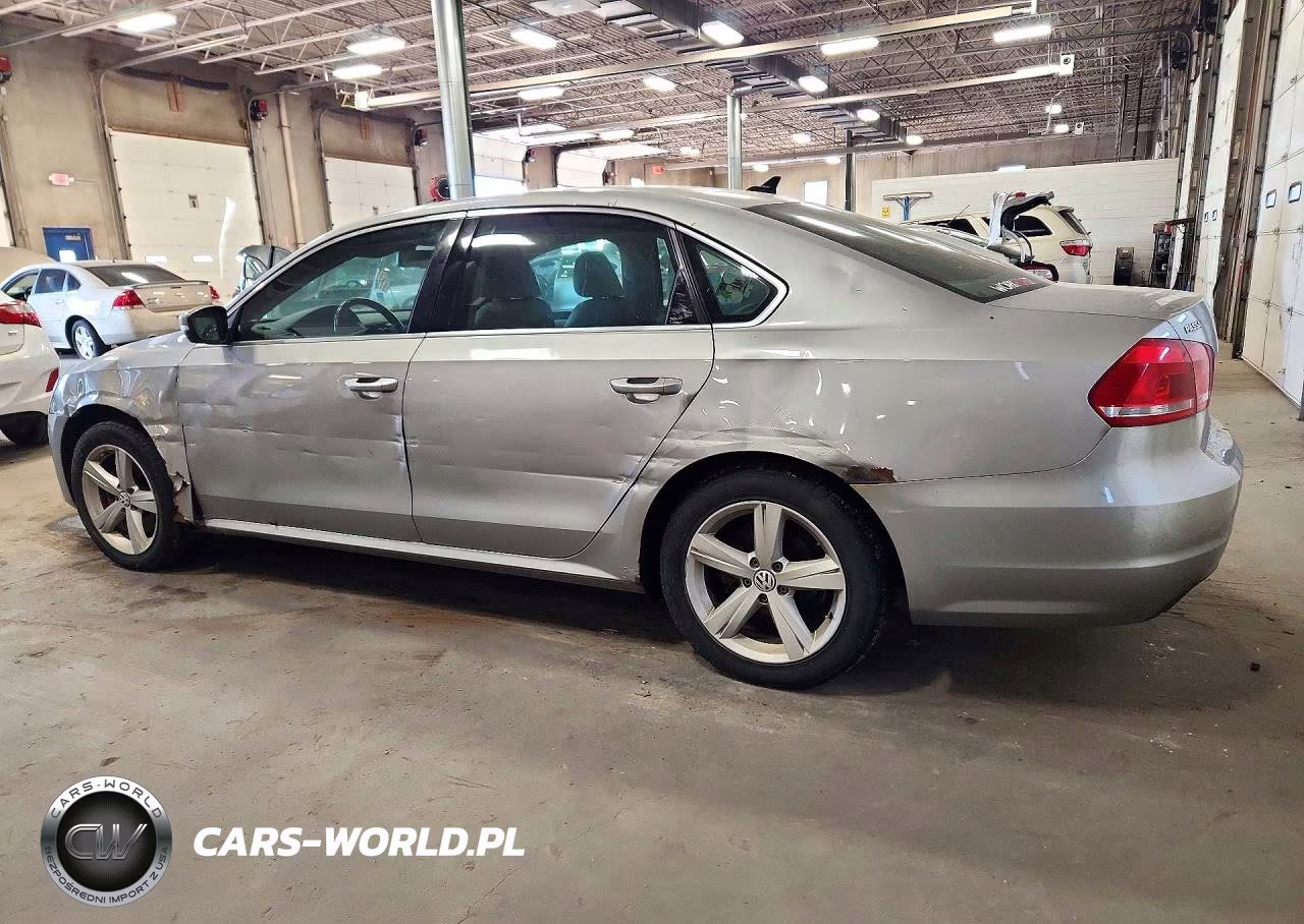 2013 Volkswagen Passat Se VIN:1VWBN7A32DC025639 - 2