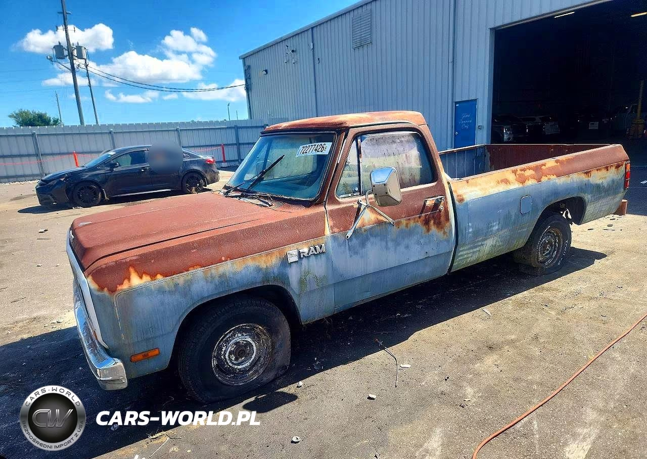 1984 Dodge D-Series D150 VIN:1B7FD14H3ES287639 - 1
