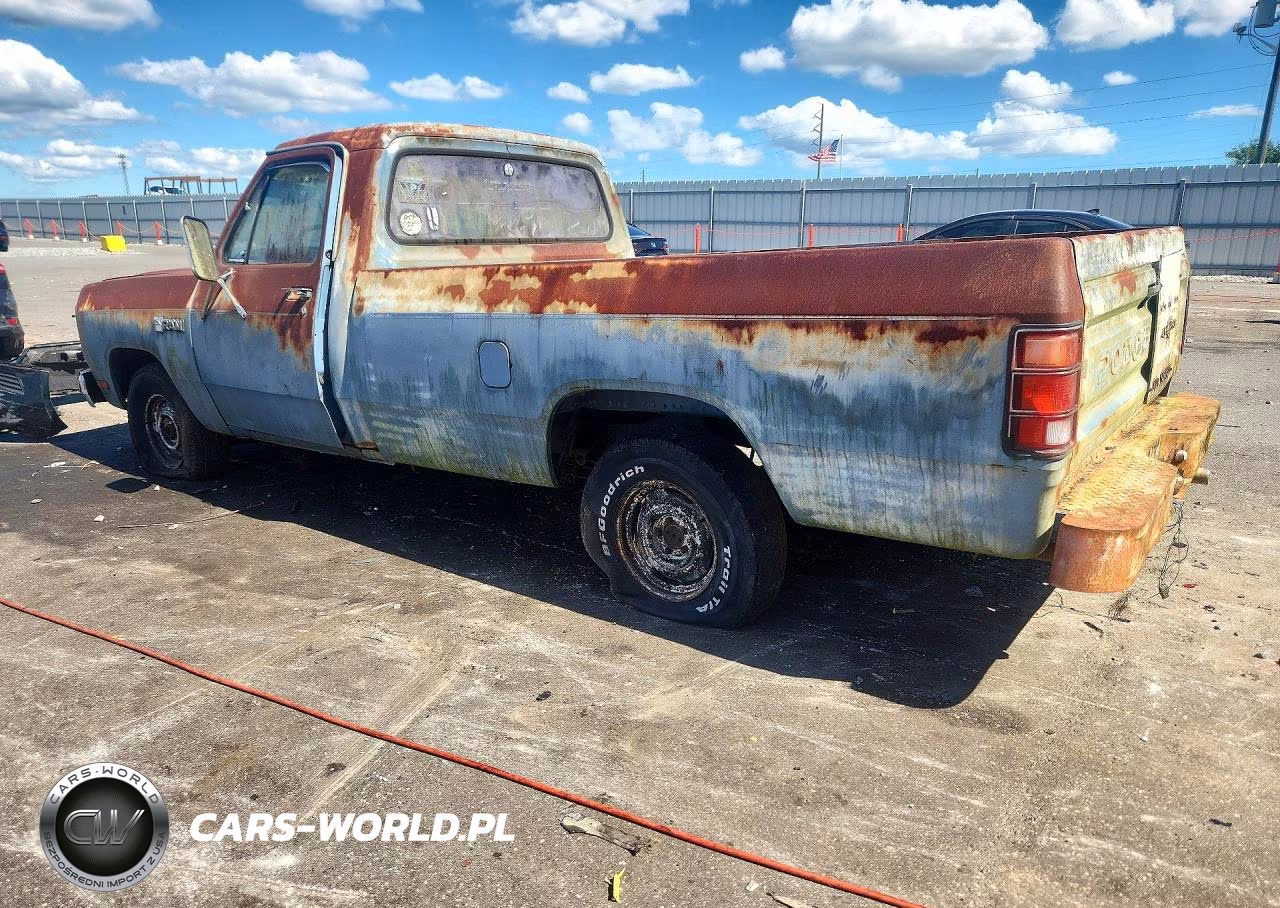 1984 Dodge D-Series D150 VIN:1B7FD14H3ES287639 - 2