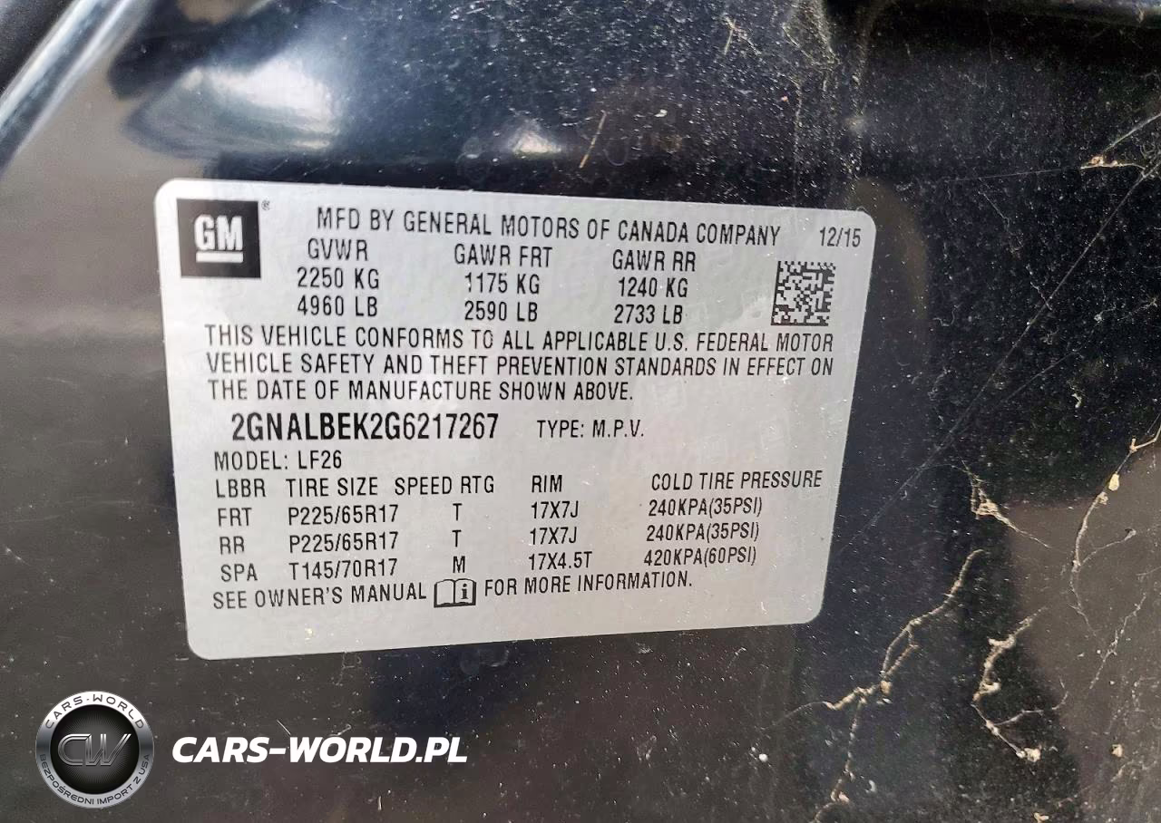 2016 Chevrolet Equinox Ls VIN:2GNALBEK2G6217267 - 12