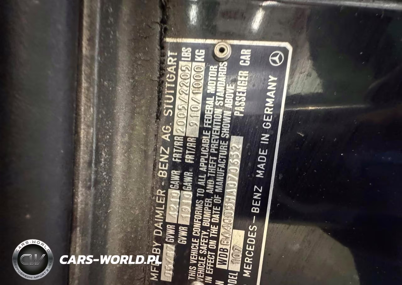 1987 Mercedes-Benz 560 560Sl VIN:WDBBA4805H4070652 - 10