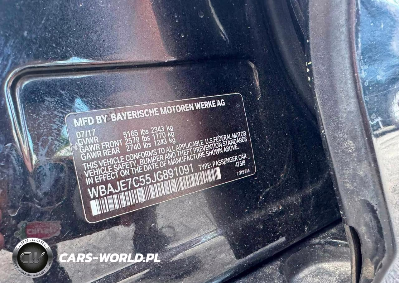 2018 BMW 540 Xi VIN:WBAJE7C55JG891091 - 10