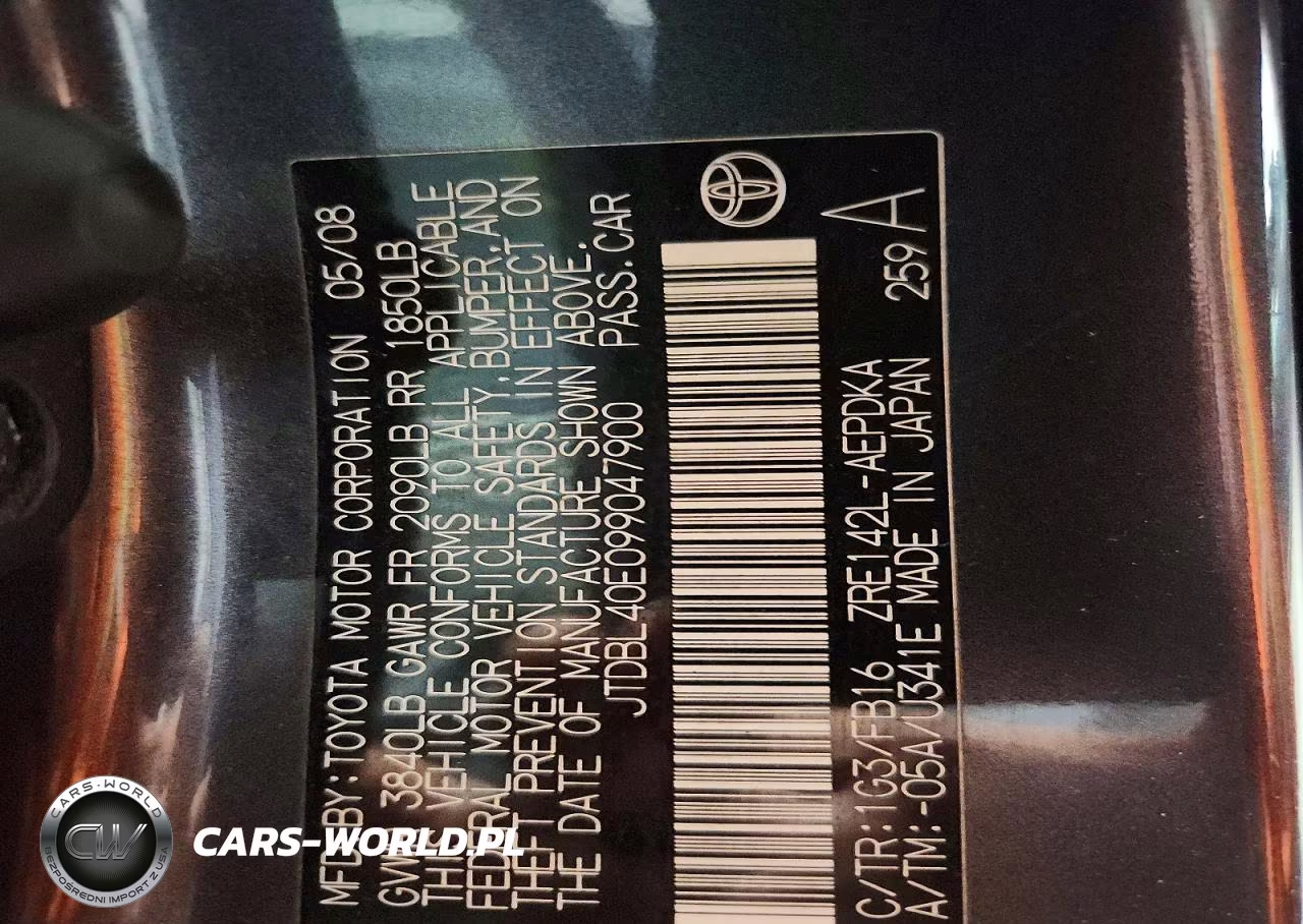 2009 Toyota Corolla Le VIN:JTDBL40E099047900 - 12