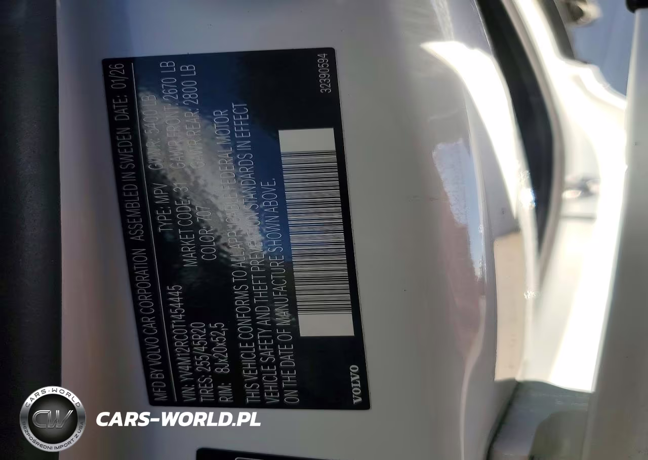 2026 Volvo Xc60 Plus VIN:YV4M12RC0T1454445 - 14