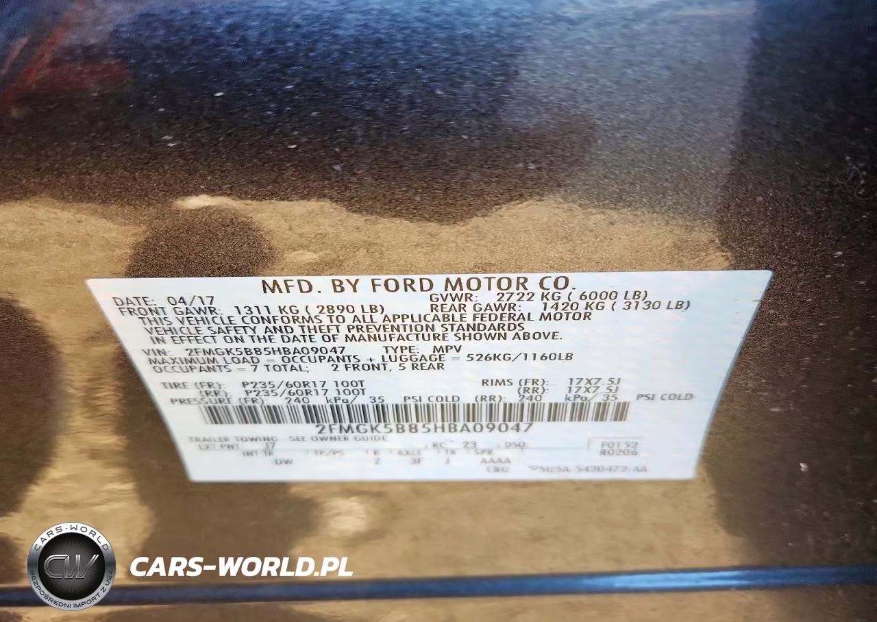 2017 Ford Flex Se VIN:2FMGK5B85HBA09047 - 13