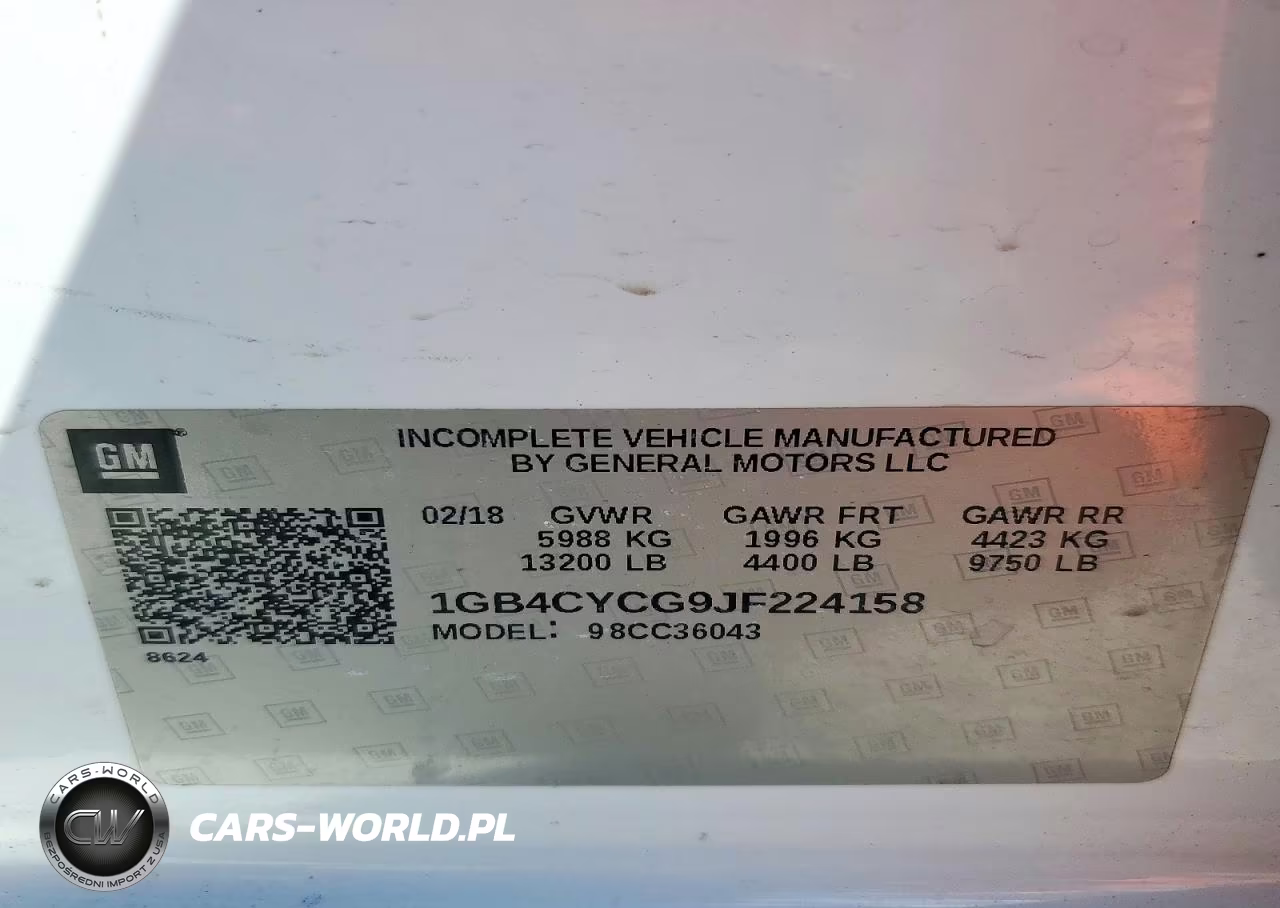 2018 Chevrolet Silverado C3500 VIN:1GB4CYCG9JF224158 - 13