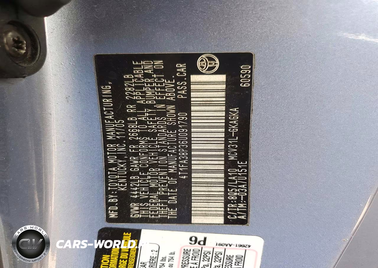 2006 Toyota Camry Solara Sle V6 VIN:4T1FA38P36U091790 - 12