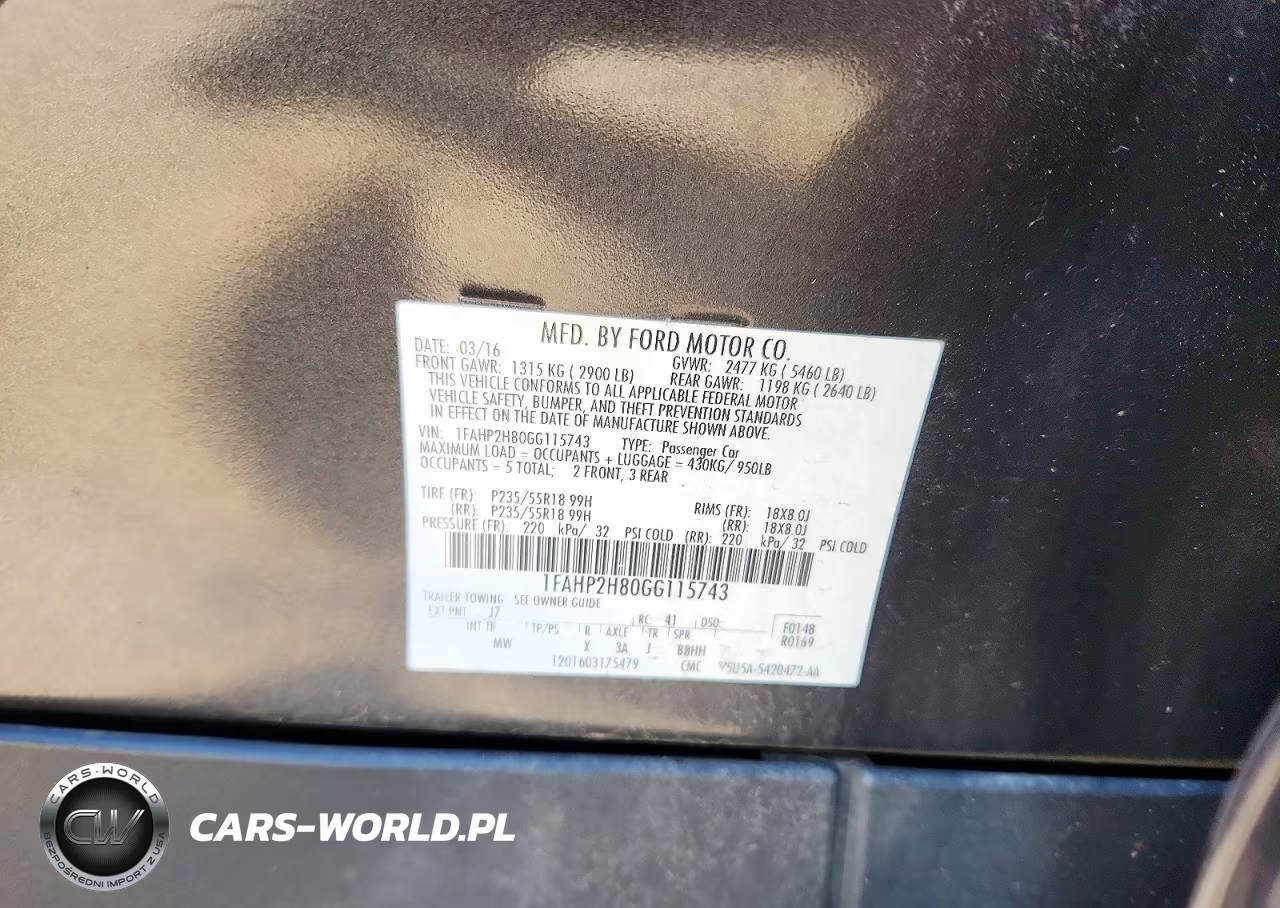 2016 Ford Taurus Sel VIN:1FAHP2H80GG115743 - 12