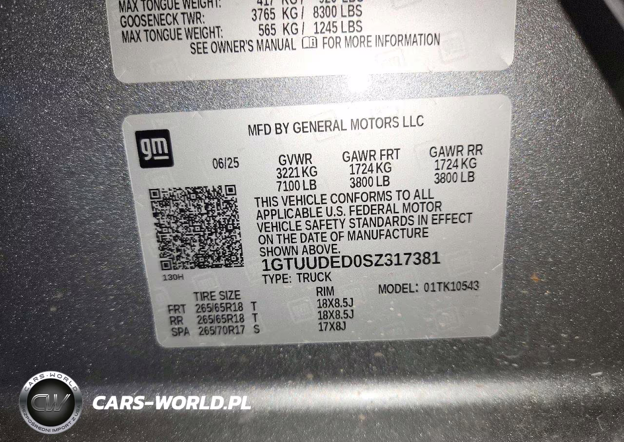 2025 GMC Sierra K1500 Slt VIN:1GTUUDED0SZ317381 - 12