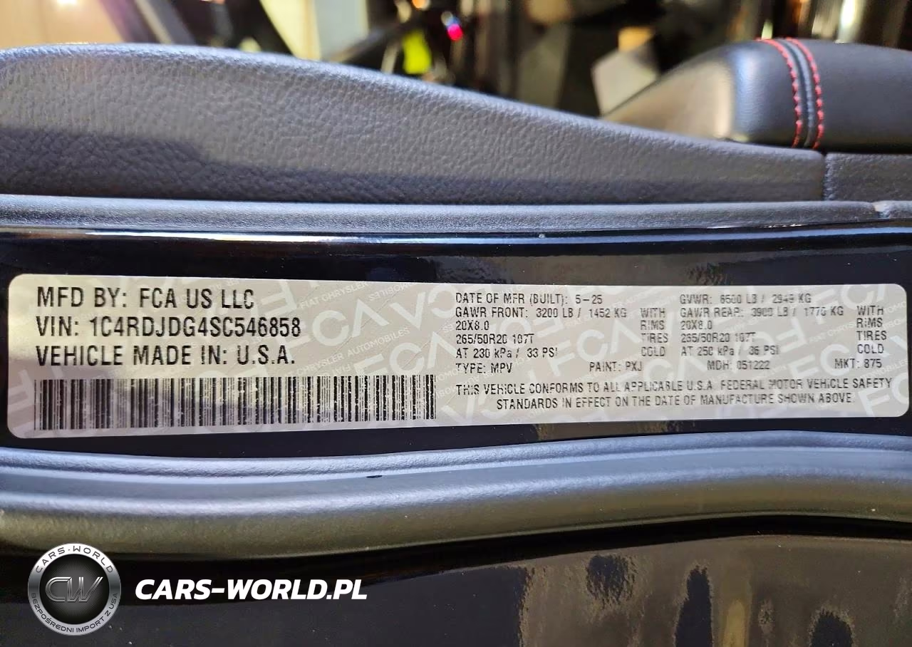 2025 Dodge Durango Gt VIN:1C4RDJDG4SC546858 - 13