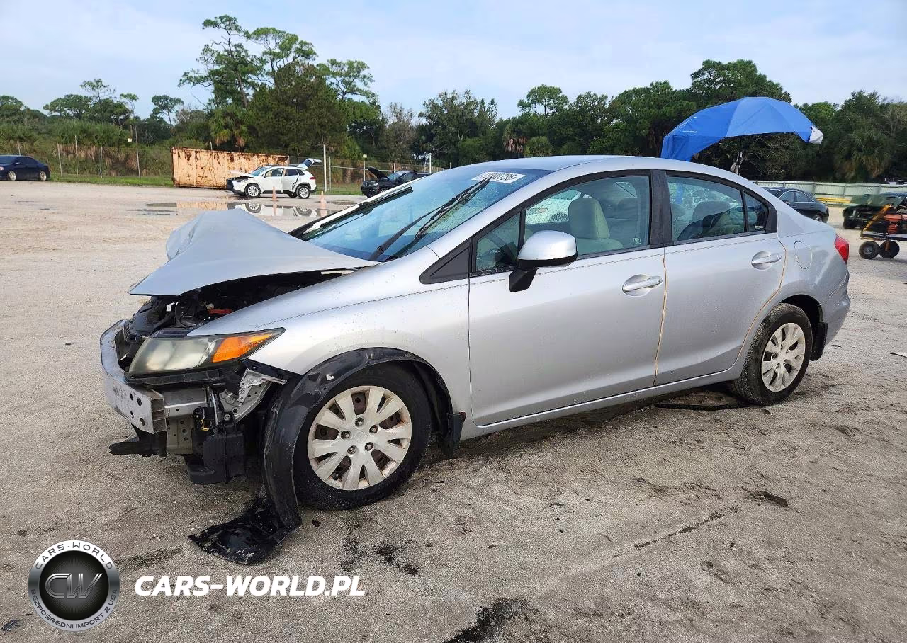 2012 Honda Civic Lx VIN:19XFB2F52CE013735 - 1