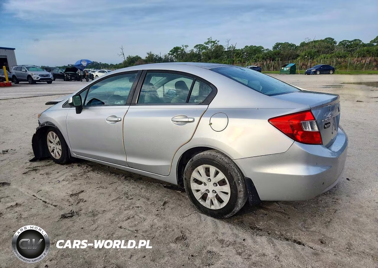 2012 Honda Civic Lx VIN:19XFB2F52CE013735 - 2