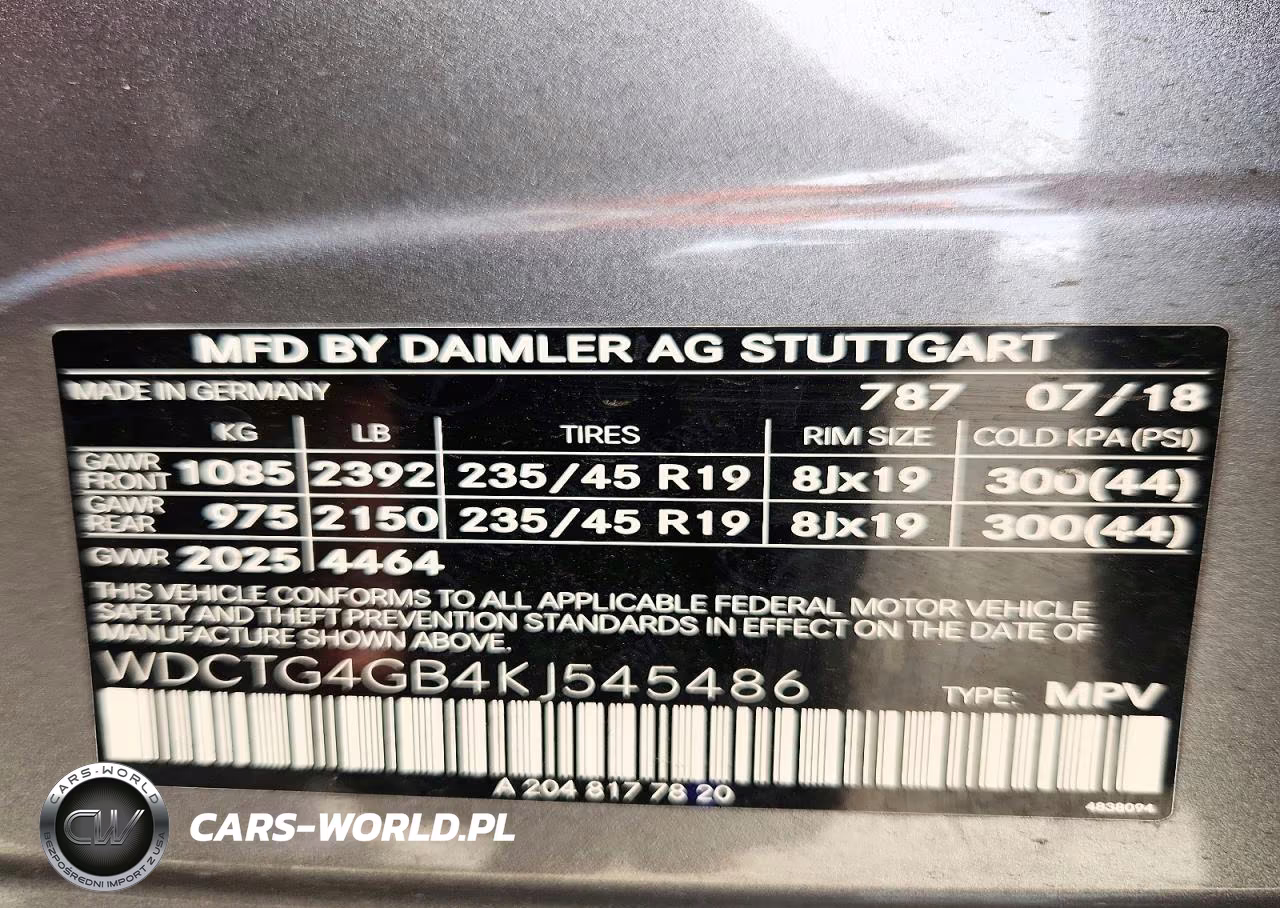 2019 Mercedes-Benz Gla 250 4Matic VIN:WDCTG4GB4KJ545486 - 13