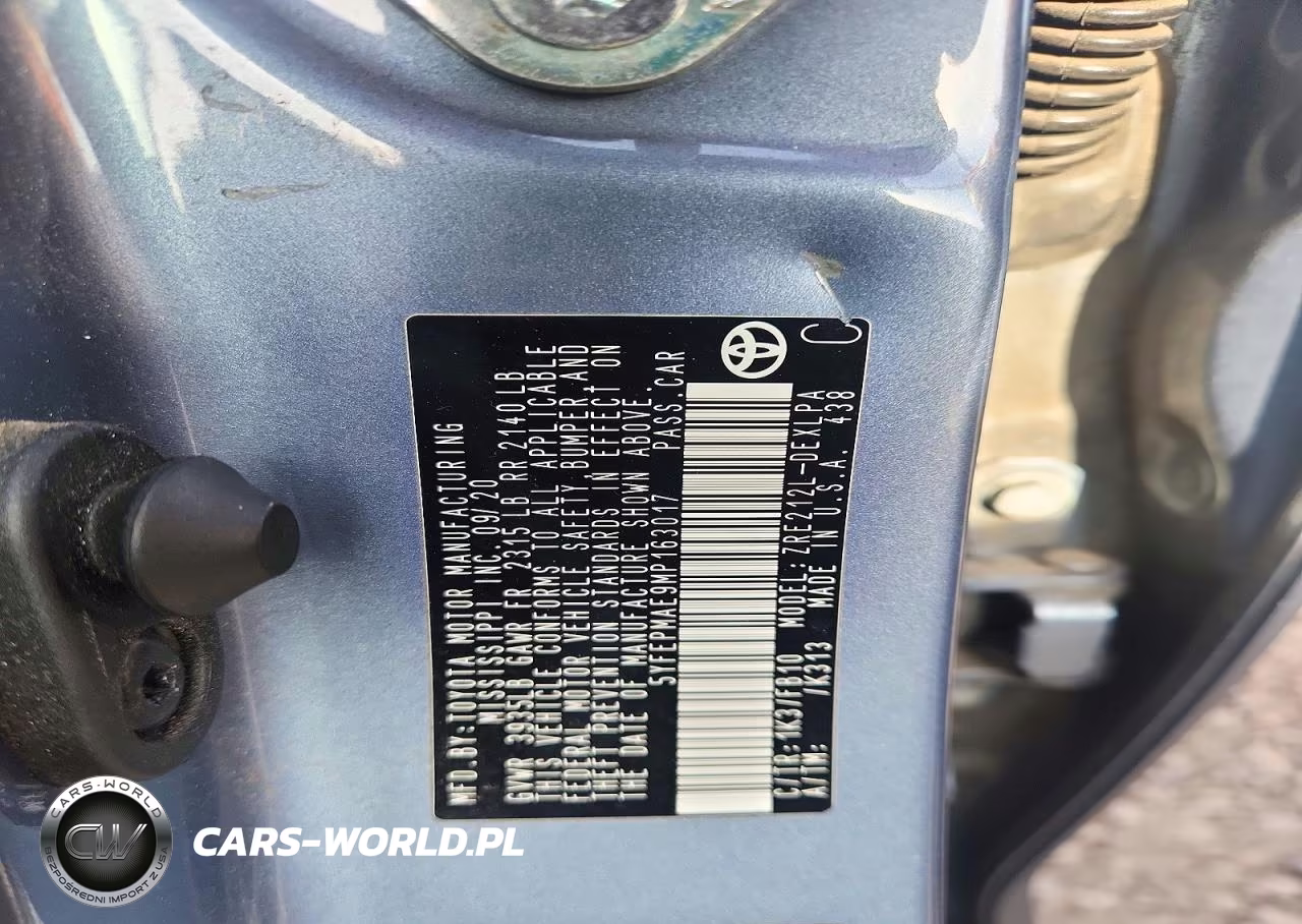 2021 Toyota Corolla Le VIN:5YFEPMAE9MP163017 - 12