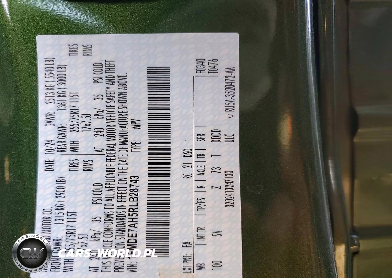 2024 Ford Bronco Big Bend VIN:1FMDE7AH5RLB28743 - 12