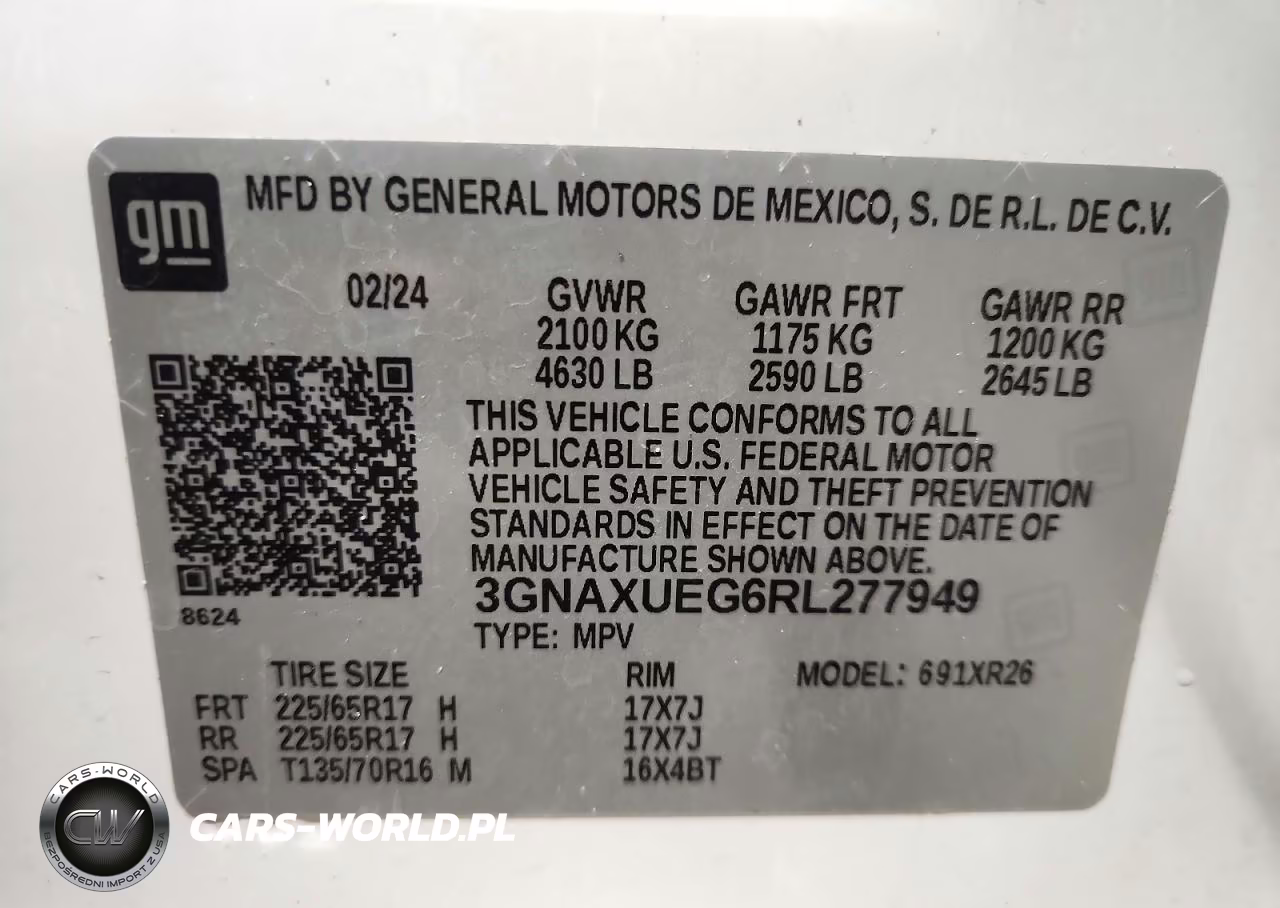 2024 Chevrolet Equinox Lt VIN:3GNAXUEG6RL277949 - 13