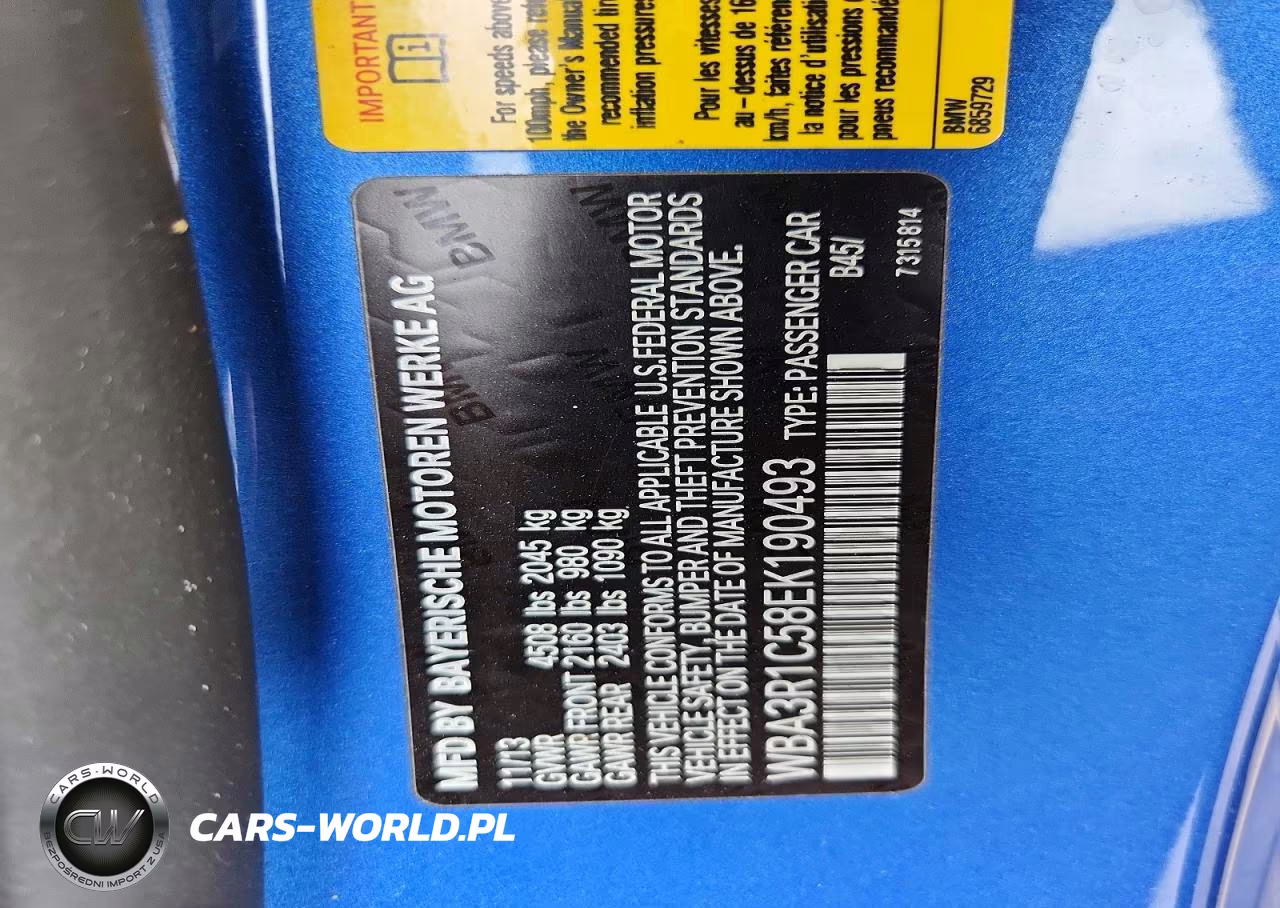 2014 BMW 435 I VIN:WBA3R1C58EK190493 - 12