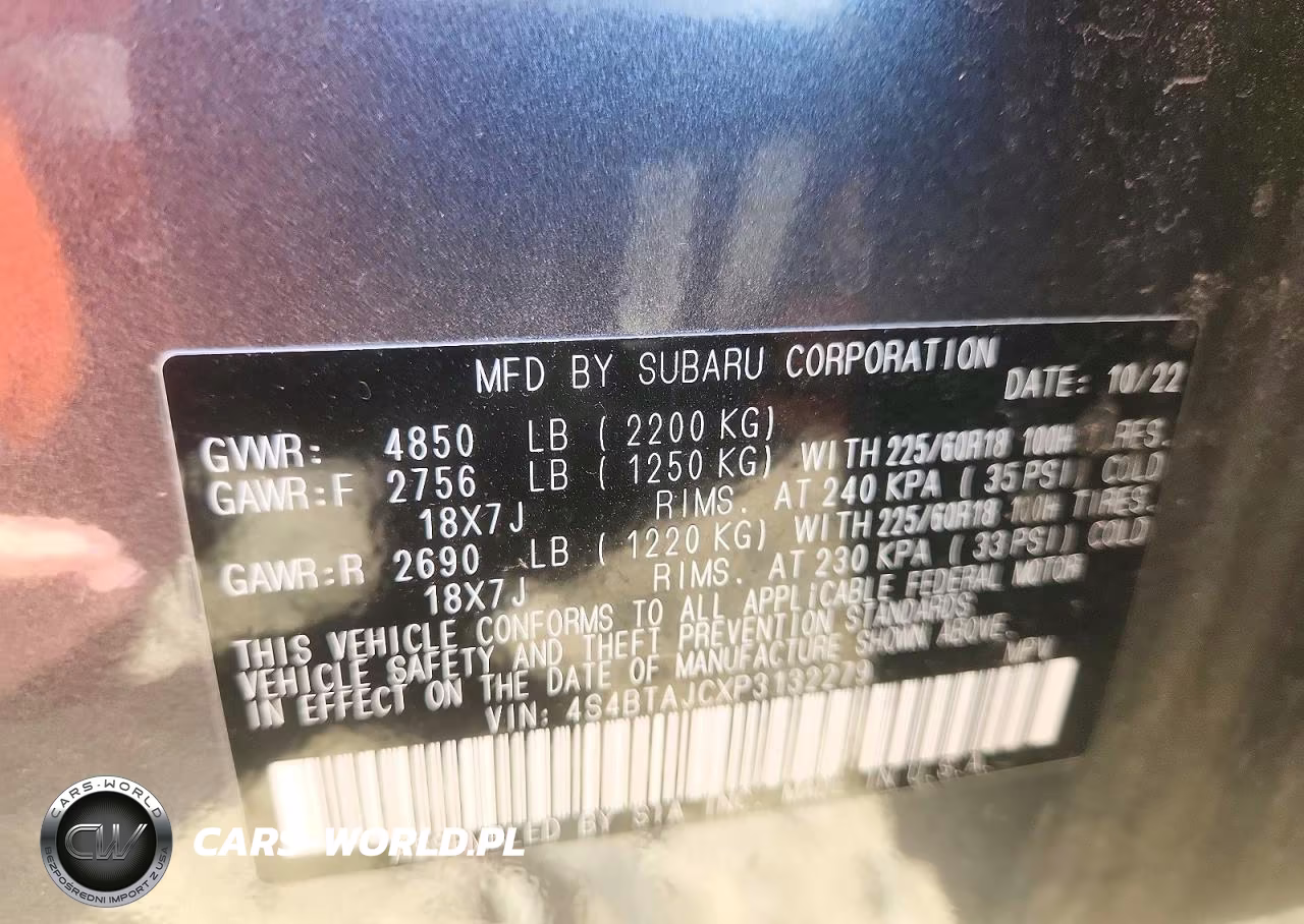 2023 Subaru Outback Onyx Edition VIN:4S4BTAJCXP3132279 - 12