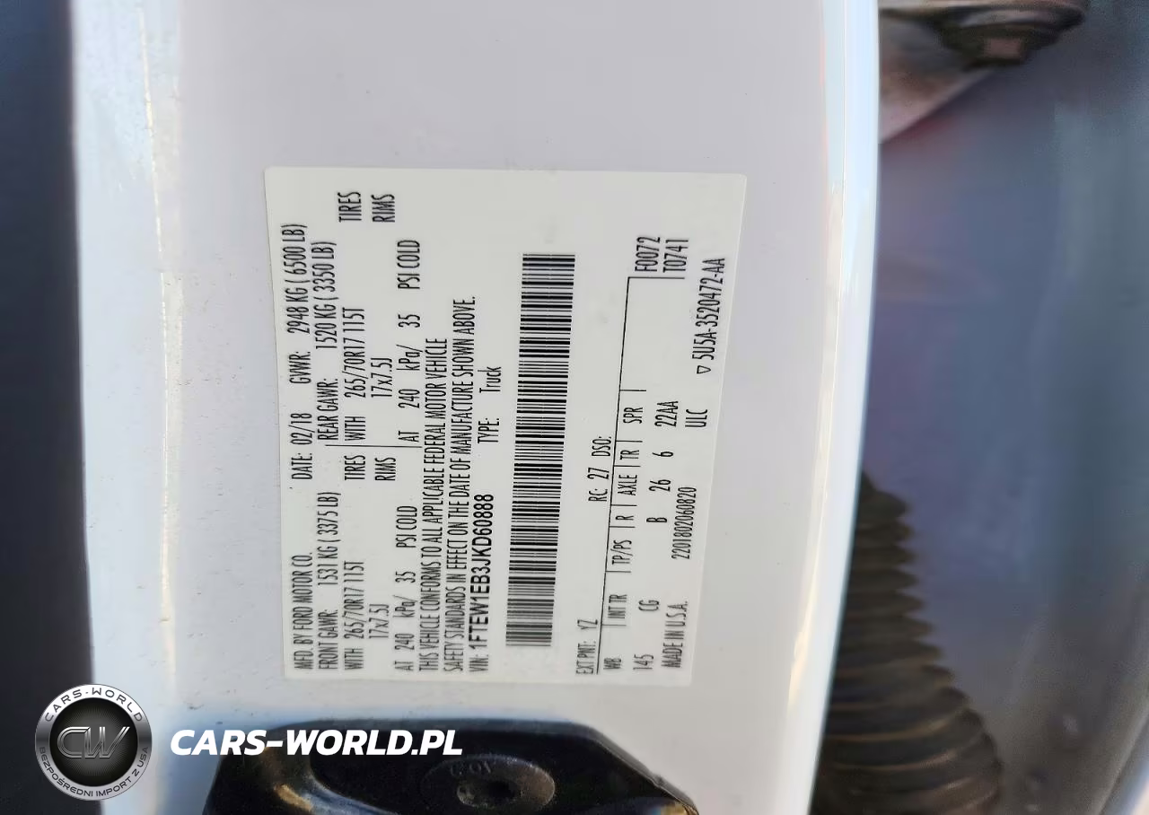 2018 Ford F150 Supercrew VIN:1FTEW1EB3JKD60888 - 13